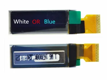 0.91 polegadas de OLED branco azul da tela de exibição de SSD1306 controlador 128*32 IIC I2C 14pin