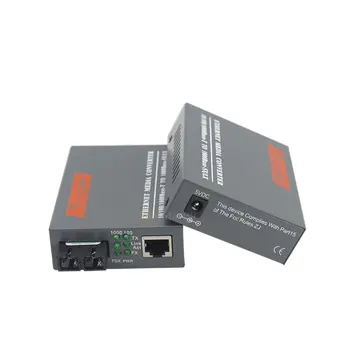 1 Par HTB-GS-03 A/B Gigabit de Fibra Óptica Conversor de Mídia 1000Mbps Único Modo de Fibra Única Porta SC 20KM