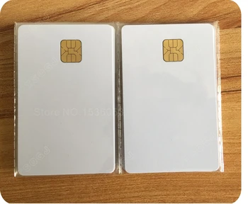 100PCS ISO7816 CR80 SLE4428 de Contato do Cartão de IC do Cartão em Branco