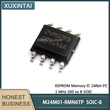 10Pcs/Lot Novo Original M24M01-RMN6TP M24M01 Memória EEPROM IC 1 mbit I2C 1 MHz 500 ns 8-SOIC