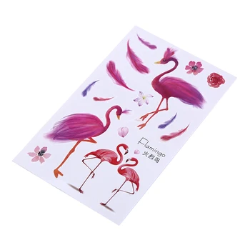 1Pcs Legal Impermeável Temporária Flamingos Tatto Adesivos Ombro Decoração Braço de Tatuagem Adesivos Padrão de Etiqueta da Tatuagem