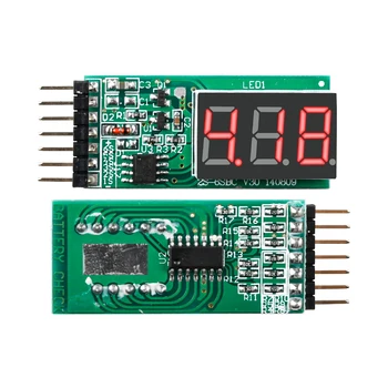 2-6 Células Medidor Verificador de Testador de Testar a Placa de exposição CONDUZIDA Módulo 2-6s RC Lipo Baixa Tensão da Bateria Indicador de Alarme