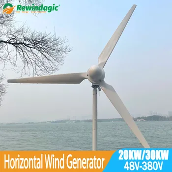 20000W 30000W Horizontal Turbina de Vento moinhos de vento 24V 48V 96V 110V 220V 380V Permanente Magnent Gerador do Vento Gerador de Energia Livre de