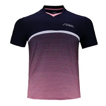 2019 de tênis de Mesa Stiga roupas sportswear seca rápido, manga curta homens ping pong Camisa de Badminton do Desporto Camisolas