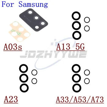 2Set de Volta Câmera Traseira Lente de Vidro Com Adesivo Para Samsung Galaxy A03s A13 4G A23 A33 A53 A73 5G de Substituição de Reparação + Ferramentas