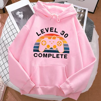 30 Ans Anos de Aniversário hoodies mulheres de 90 estética suor y2k Inverno Pulôver feminino streetwear camisolas