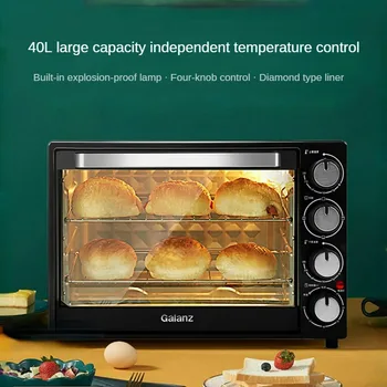 40O da Grande Capacidade do Forno Elétrico da Casa de Cozimento Automático Multifuncional Forno de Pizza Aparelhos de Cozinha 오븐 Hornos Para Panaderia