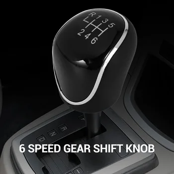 6 Velocidade do Carro PU de Couro, Botão de Mudança de marcha Alavanca de Mudança para Ford Mondeo IV S-MAX C-MAX de Trânsito Focus MK3 MK4 Kuga