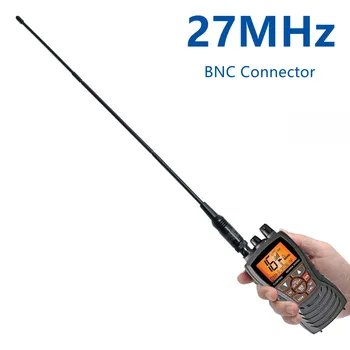 ABBREE 27 mhz Antena Conector BNC 42CM de Mão Walkie Talkie Antena para Cobra Midland Uniden Anytone CB Rádio Portátil
