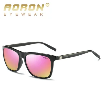 AORON 2019 Verão de Alumínio Polarizada Marca do Designer de Óculos de sol dos Homens Esporte Vintage, Óculos de Sol Óculos de oculos de sol masculino