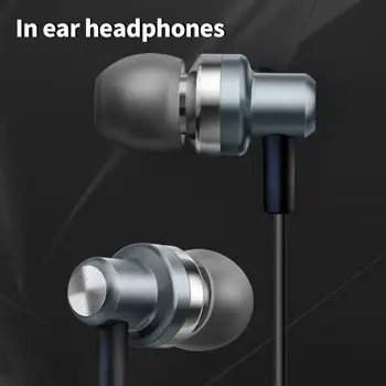 Auricular com fio Útil e Confortável para o Desgaste Ergonômico de 3,5 mm, Botão de Controle do Fone de ouvido com Fio para o Lar