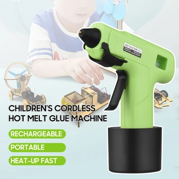 Bateria recarregável de Cola de fusão a Quente, Máquina de Crianças sem Fios, Pequeno Manual de DIY Cola de Máquina para o Brinquedo de Reparação de Vidro Acessórios de Ligação