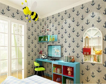 beibehang estilo Mediterrâneo papel de parede de estilo Europeu, minimalista parede do quarto o quarto das crianças não-tecido de papel de parede para parede 3 d