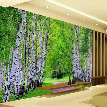Beibehang papel de parede Personalizado 3d foto mural floresta avenida PLANO de fundo de parede de sala de estar, quartos papéis de parede papel de parede decoração da casa