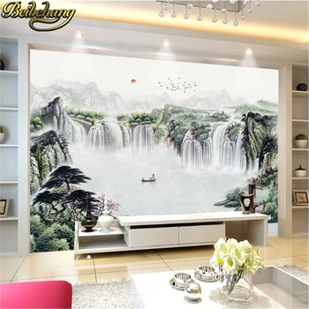 beibehang Personalizada foto de papel de parede de água, tornando TV 3D de fundo de Tinta mural da paisagem, o papel de parede papel de parede decoração da casa