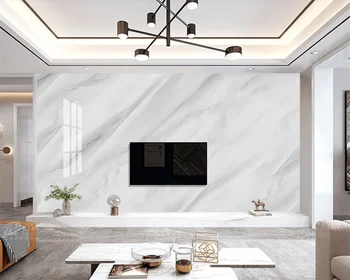 beibehang Personalizar novos atmosférica simples e elegante branco jazz cinza branco de mármore papel de parede de fundo papier peint