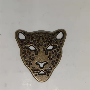 Bonito Ouro Leopard DIY Metal Lembrança Emblema Para ZP Querosene, Gasolina de Isqueiro Artesanal Decoração Acessório de Fumar Gadget