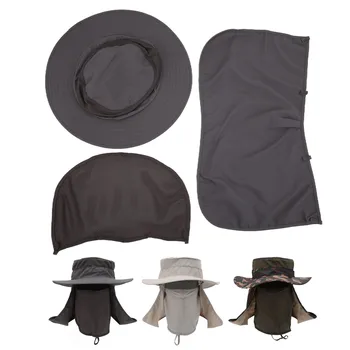 Chapéu de pesca de Proteção solar de 360 Graus de Proteção para a Caça para o Homem para a Mochila para a Pesca de Caminhada para as Mulheres