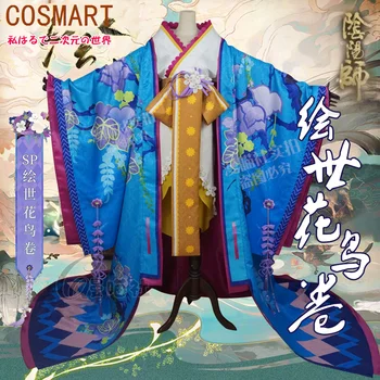 COSMART Anime Onmyoji Ka Cyou Fuu Ge Tsu Jogo de Terno Lindo Kimono Uniforme Cosplay do Traje da Festa de Halloween Roupa Para Mulheres