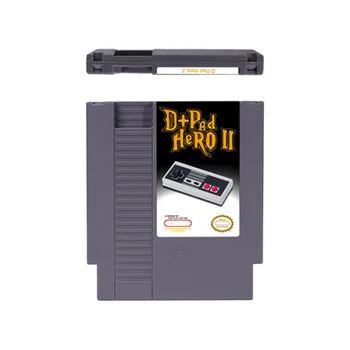 D Pad Hero 2 - 72 pinos 8 Cartucho de Jogo para NES, Console de Vídeo Game