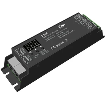 D5-E D5-P DMX512 RDM Decodificador 5CH 4A/CH CV Controlador do RGB 5 Canal Constante de Tensão de DC12V-24V 48V Para RGB+CCT LED Light Strip