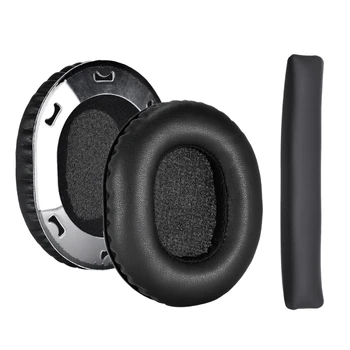 Durável Ouvido Almofada de Cabeça Almofada para Audio-technica ATH-M70X M70 Fone de Mangas Earmuff Almofadas de Ouvido Fone de ouvido Capa com Fivela