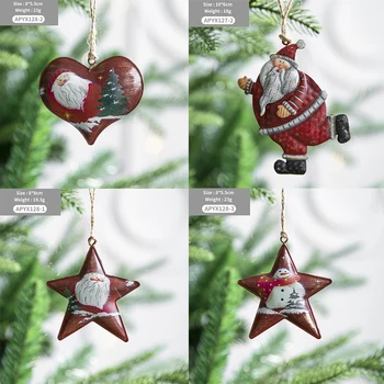 GANGHENG Decorações de Natal Boneco de neve Casa Combinação Ornamentos 2023 Nova Árvore de Natal Requintado Ornamentos de Férias Suprimentos