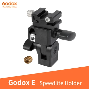 Godox E Speedlite Titular Refletor Guarda-chuva Conector de Sapata de Luz Socket Socket Abajour com 1/4 de buraco