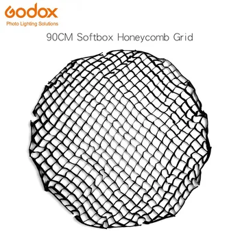 Godox P90L P90H 90cm 16 Hastes Profundas Parabólico Portátil Softbox Favo de mel Grade