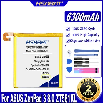 HSABAT C11P1514 6300mAh Bateria Para ASUS ZenPad 3 8.0 ZT581KL Baterias