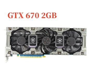 Inno3D GTX 670 2GB Placas Gráficas GPU GeForce GTX670 2GD5 Placa de Vídeo 256Bit GDDR5 GTX670 2G para a NVIDIA GK104 Mapa Hdmi, Dvi, VGA