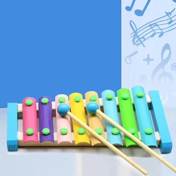 Instrumento de madeira para Crianças, um Xilofone Educacionais Conjunto de Brinquedos para as Crianças Aliviar o Tédio Jogo Definido Melhorar a Inteligência de Brinquedo