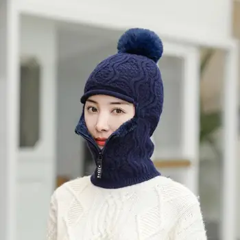 Inverno Chapéus para Mulheres 2021 Chapéu de Malha Resistente ao Desgaste do Fio de Lã Sem Borda do Chapéu de Malha de Mulheres