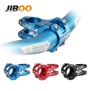 JIBOO Novo 45mm Moto-Tronco CNC em Alumínio 6061-T6 Liga MTB Haste 0 Grau de Guidão de Bicicleta Ponte de Bicicleta Peças