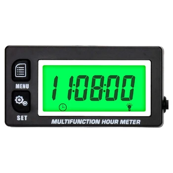 LCD Digital Hourmeter Tacômetro do Motor Termômetro Substituível Relógio Para a Motocicleta ATV barcos Motores a Gasolina