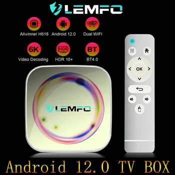 LEMFO Smart TV Caixa de H618 Android12 6K Wifi 6 H8S Allwinner 2,4 G/5G wi-Fi Dual 4K HDR10+ Android 12 Global Media Player PK HK1 RBOX