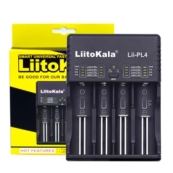LiitoKala Lii-PL4 18650 Bateria Carregador 21700 26650 18350 AA AAA Rápido mart carregador Para a bateria Li-ion 4.2 V / 4.35 V Vida 3,6 V Ni-MH 1,2 V