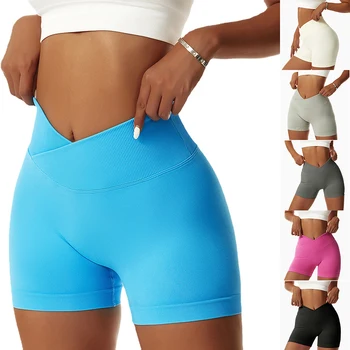 Mallas deportivas Push-Up para mujer, pantalones cortos pecado costuras, para o Yoga, correr, gimnasio, novedad de janeiro 2023