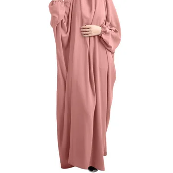 Muçulmano Grande Vestido De Moda Islâmica Vestido Oriente Médio, Dubai, Turquia Abaya Vestido De Morcego Árabe Manto Tschador Hijab