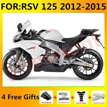 Novo ABS Motocicleta Toda a Carenagem kit de ajuste Para o RS-125 RSV125 R RSV RS4 125 2012 2013 2014 2015 2016 RS125 Carenagem conjunto branco preto