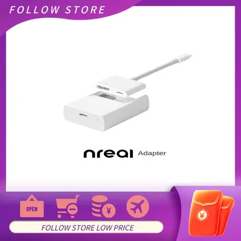 Nreal Ar adaptador se conecta ao iPhone através de Raios adaptador HDMI compatível com Nintendo Mudar Playstation Slim 4/5 e Xbox S