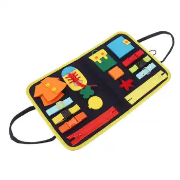 Ocupado Placa de Feltro Tecido Ocupado Conselho Montessori Sensorial Brinquedos Educativos Autismo Formação de Brinquedos para Crianças Sensorial da Placa quente