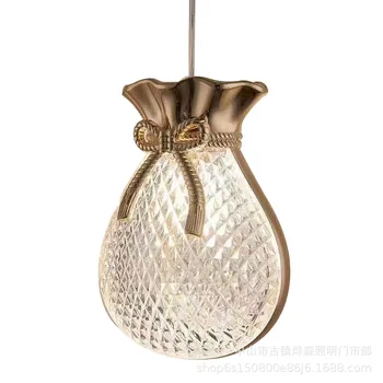 Ouro modernas LED de Luxo, Vidro de Cristal de Luz Pendente de Iluminação para o Quarto de Cabeceira casa de Banho Estudo Sala de estar Pendurado no Teto da Lâmpada