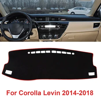 Para Toyota Corolla Levin 2014-2018 Carro Tampa Do Painel De Controle Traço Tapete Dashmat Tapetes De Protecção Do Sol Pad Instrumento Plataforma Acessório Tapete