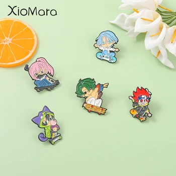 Personagens de Anime SK∞ Infinity Flor de Cerejeira Esmalte Pinos de desenhos animados Broches Emblema Pin Acessórios Mochila de Presente de Amigos Jóias