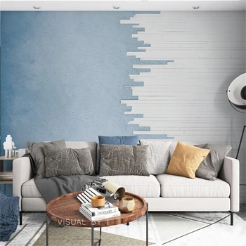 Personalizado abstrata Geométrica papéis de parede para a TV da sala de estar de plano de fundo de parede papel de parede de arte moderna de revestimento de parede de sala de jantar quarto