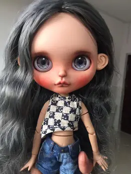 personalização boneca DIY Nude blyth boneca Para Meninas nuas boneca bonito doll313 não incluem roupas)