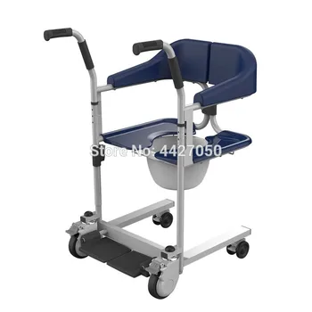 Portátil de enfermagem do paciente wc cadeira de banho de transferência de cadeira de rodas