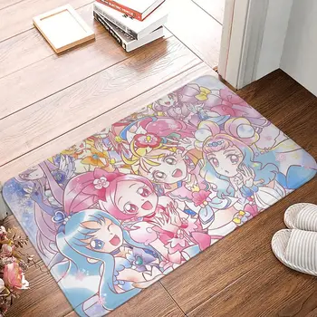 Pretty Cure Precure Princesa Anime Anti-Derrapante Tapete Capacho Cozinha Mat Tropical Rouge Yuki Kiseki No Yubiwa Mamão Piso De Carpete