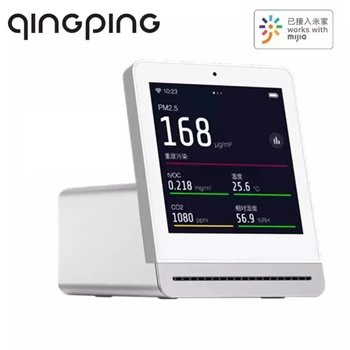Qingping Ar Detector de Retina Touch IPS Móvel da Tela de Operação do Toque Mijia APP Pm2.5 Monitor de Ar para o Interior para o Exterior